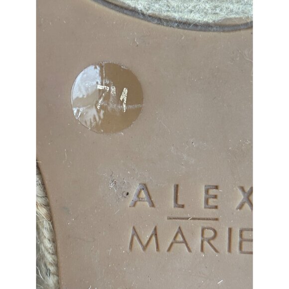 Alex Marie Black Espadrille Peep Toe Wedge Sandals With Adjustable Strap - Picture 9 of 11